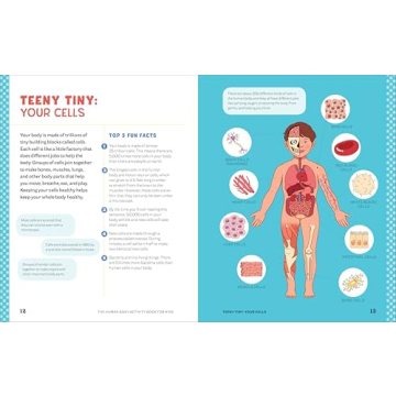 Human Body Activity Book for Kids - Fun Learning for Ages 6-8