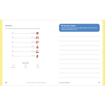 Human Body Activity Book for Kids - Fun Learning for Ages 6-8