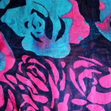 Scarf_tradinginc® Rose Chiffon Pareo Scarf Wrap Shawl Sarong Swimsuite Cover-up (Rose Blue)