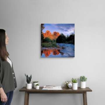 CANVAS ON DEMAND Sedona Canvas Wall Art Print by Ike Leahy, Home Decor, Artwork, 20" x20in
