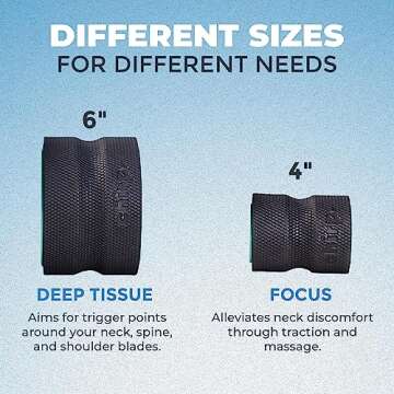 Chirp Wheel Foam Roller - Targeted Back Foam Roller for Neck & Back Pain Relief, Deep Tissue Muscle ...