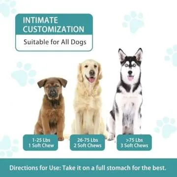 Hemp Calming Chews for Dogs, Dog Calming Treats Anxiety Relief 100% Golden Ratio of Natural Ingredients Treat, Aid with Separation, Barking, Stress Relief, Thunderstorms