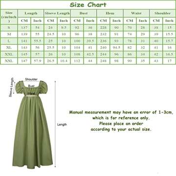 HEQU Regency Dresses for Women with Satin Sash Ruffle Empire Waist Dress Gown (2XL, Oliver)