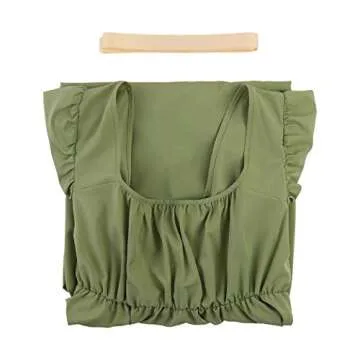 HEQU Regency Dresses for Women with Satin Sash Ruffle Empire Waist Dress Gown (2XL, Oliver)