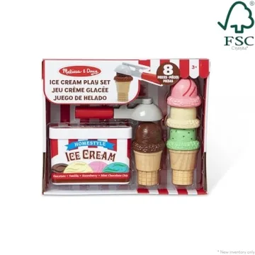 Melissa & Doug Scoop and Stack Ice Cream Cone Play Set