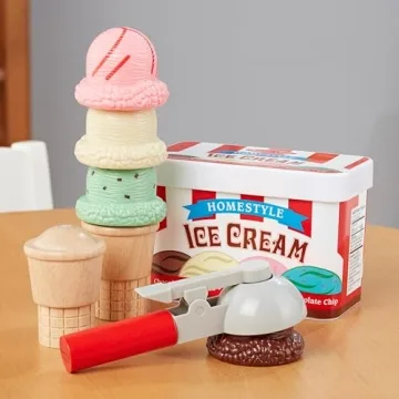 Melissa & Doug Scoop and Stack Ice Cream Cone Play Set