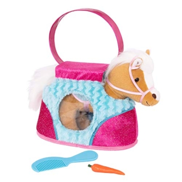 Pucci Pups 10 Inch Plush Horse Set with Pony Bag