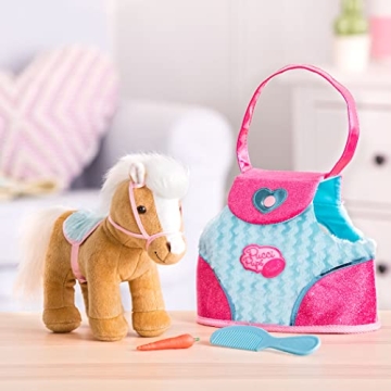 Pucci Pups 10 Inch Plush Horse Set with Pony Bag