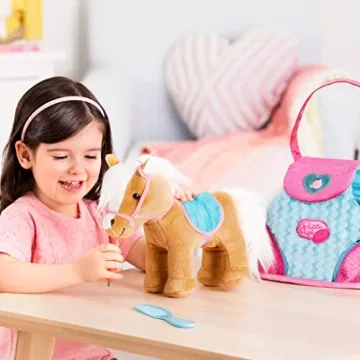 Pucci Pups 10 Inch Plush Horse Set with Pony Bag