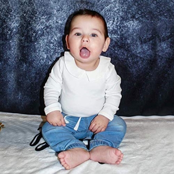 Pureborn Baby Bodysuit Cotton Peter Pan Collar 18-24m