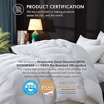 Luxurious Goose Down Fiber Comforter for All Seasons