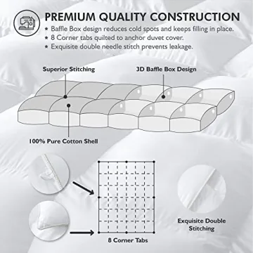 Luxurious Goose Down Fiber Comforter for All Seasons