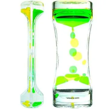 Liquid Motion Bubble Timer - Rectangular Sensory Relaxation Water Toy - Assorted Colors, 1 Piece by Big Mo's Toys