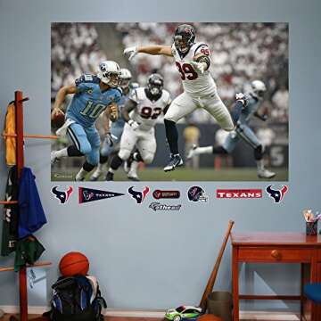 Fathead NFL Houston Texans J.J. Watt Mural