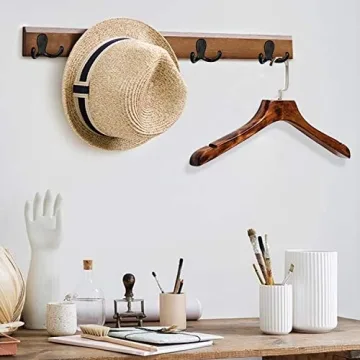 Heavy Duty Double Prong Coat Hooks for Home Organization