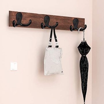 Heavy Duty Double Prong Coat Hooks for Home Organization
