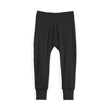 Saint Haven Baby Boys Soft Micro Modal Joggers in Classic Black for 0-3M