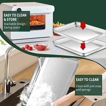 CEKEE Quarter Sheet Pan & Cooling Rack Set for Every Kitchen