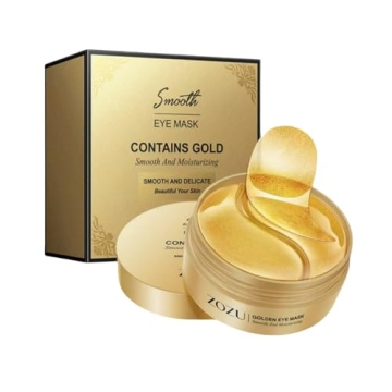 Hunqia 24K Eye Mask: Retinol Collagen Eye Glue Facial Mask, Reduce Dark Circles, Puffiness, Anti-Agi...