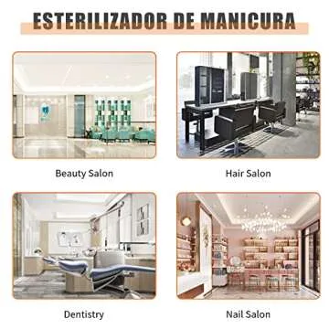 AOBOO High Temperature Sterilizer Machine for Nail Tool Spa Pedicure tools Dry Heat Sterilizer Cabinet Salon Hairdressing Tool Equipment Sterilizer Tweezers