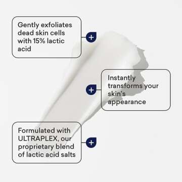 AmLactin Intensive Healing Body Cream, 12 oz Tub, 2-in-1 Exfoliator and Moisturizer for Dry Skin with 15% Lactic Acid and Ceramides for 24-Hour Moisturization