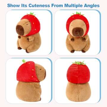 Ditucu Cute Capybara Plush Stuffed Animal with Hat