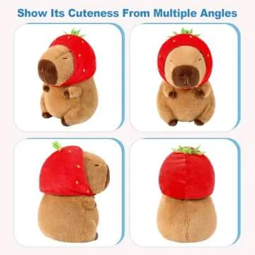 Ditucu Cute Capybara Plush Stuffed Animal with Hat