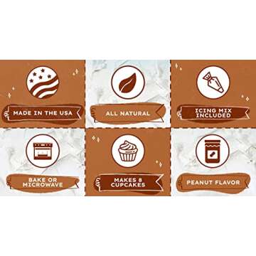 Puppy Cake Cake and Ice Cream All Natural Fluffy & Moist Dog Birthday Cake Kit in with Peanut Butter, Your Choice of Ice Cream Mix, Bone Silicone Pan and 24 Candles (Bacon) Made in USA…