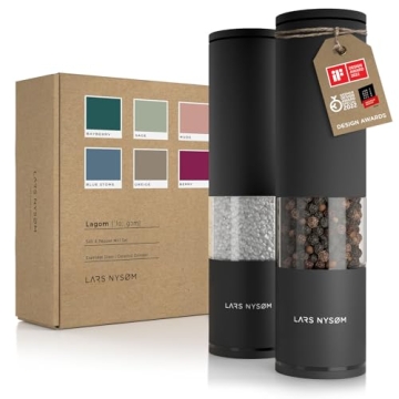 LARS NYSØM Salt and Pepper Grinder Set - Stylish & Functional