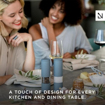 LARS NYSØM Salt Pepper Grinder Set - Elegant & Adjustable