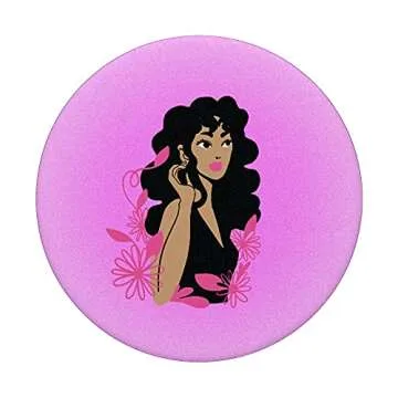 Virgo AF Pink Gradient Logo Variant PopGrip for Phones