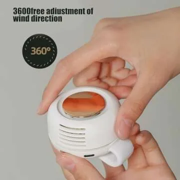 Portable Silent Mini Bladeless Fan Clip On for Comfort