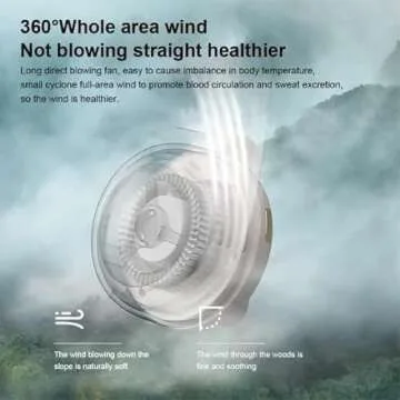 Portable Silent Mini Bladeless Fan Clip On for Comfort