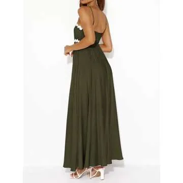 PRETTYGARDEN Women's Spaghetti Strap Maxi Dress for Summer