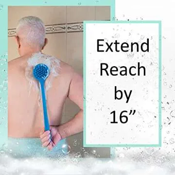 EOT Wellness Flexible Silicone Body Brush for Shower and Scalp