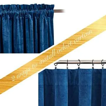 Luxury Blue Velvet Curtains for Home Decor