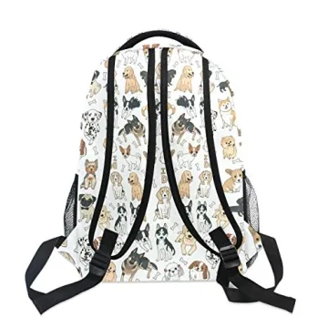 ALAZA Cute Doodle Dog Backpack for Kids School Bag