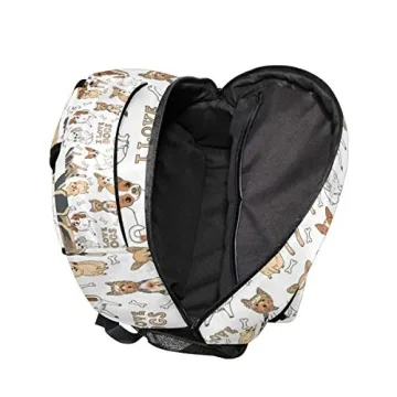 ALAZA Cute Doodle Dog Backpack for Kids School Bag