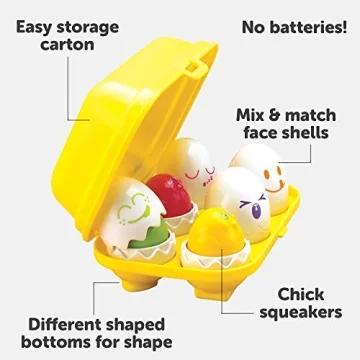 Toomies Hide Squeak Eggs Toddler Sensory Toy for Learning