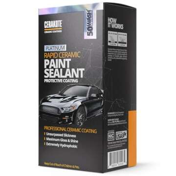 CERAKOTE® Platinum Rapid Ceramic Paint Sealant Spray - Ultimate Gloss & Hydrophobic Protection