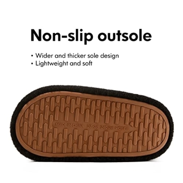 POSEE Women's Fuzzy Cross Band Slippers for Comfort