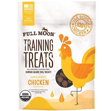 Full Moon USDA Organic Chicken Training Treats - Healthy, All-Natural Dog Rewards