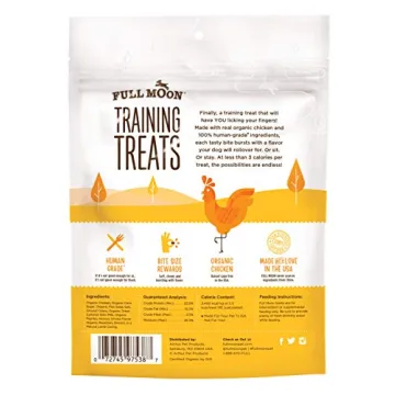 USDA Organic Chicken Dog Training Treats by Full Moon