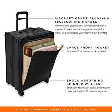 Briggs & Riley Baseline Spinners, Black, 29-inch Large Expandable