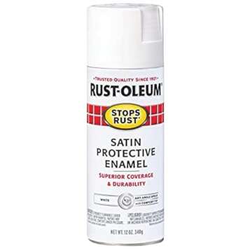Rust-Oleum 7791830 Satin Enamel Finish White Spray Paint