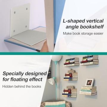 Eapele Floating Book Shelves - Stylish Space-Saving Solution