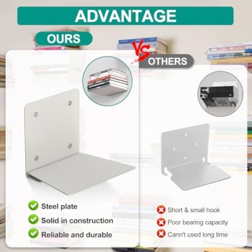 Eapele Floating Book Shelves - Stylish Space-Saving Solution