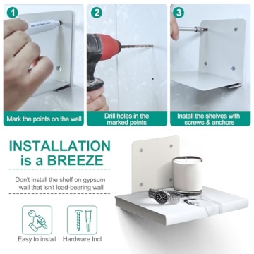 Eapele Floating Book Shelves - Stylish Space-Saving Solution