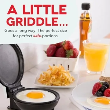 DASH Mini Maker Electric Round Griddle for Quick Meals