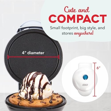 DASH Mini Maker Electric Round Griddle for Quick Meals